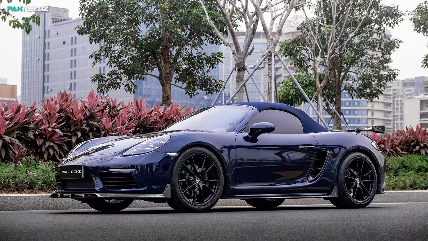 Dry Carbon Fiber Porsche 718 (982) Side Skirts (Paktechz Design)