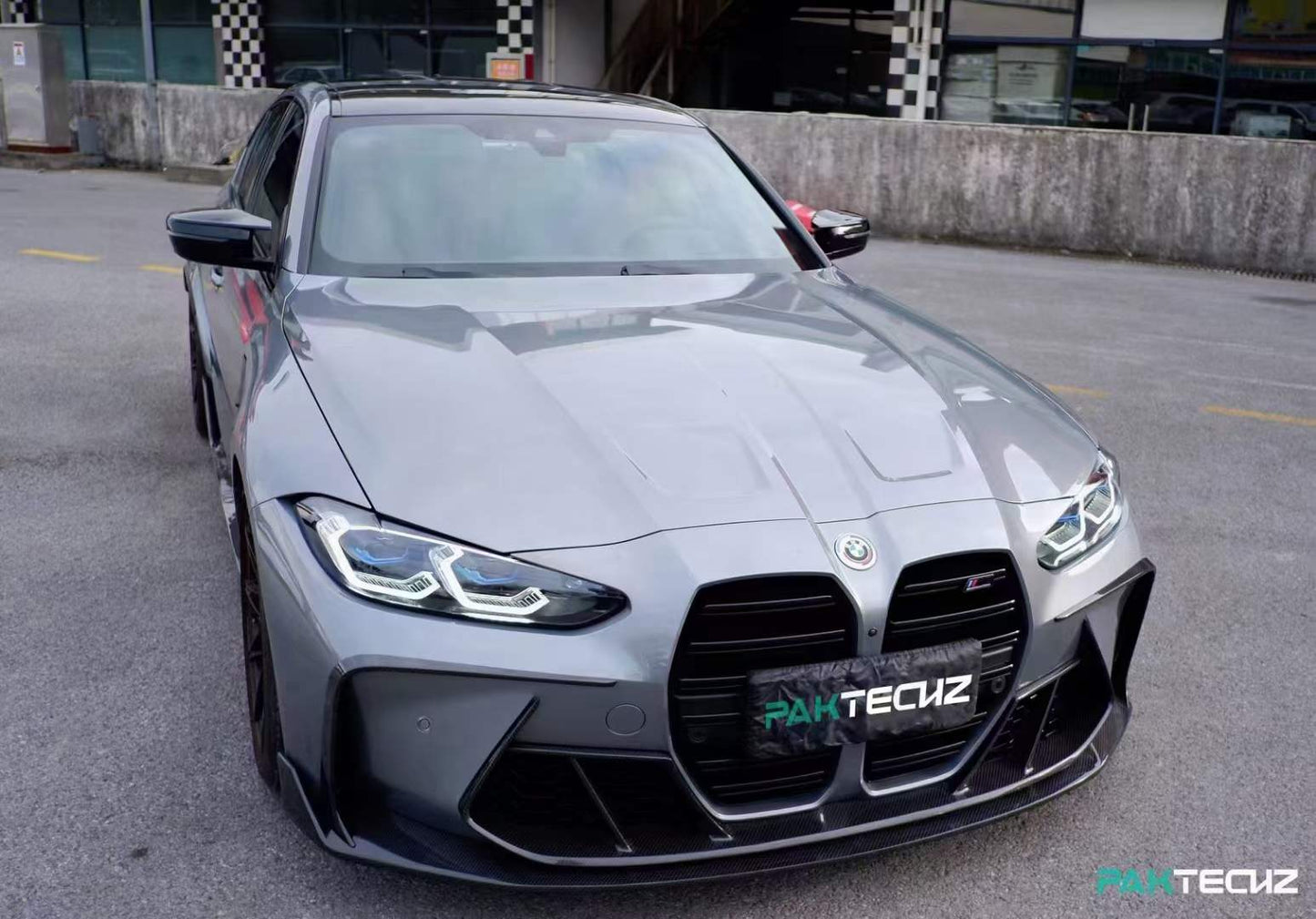 Dry Carbon Fiber BMW M3/M4 (G8X) Front Vent Trim (Paktechz Design)