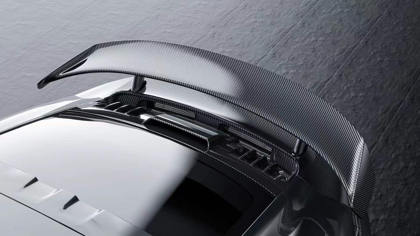 Dry Carbon Fiber Porsche Turbo S (992) Engine Lid (Paktechz Design)