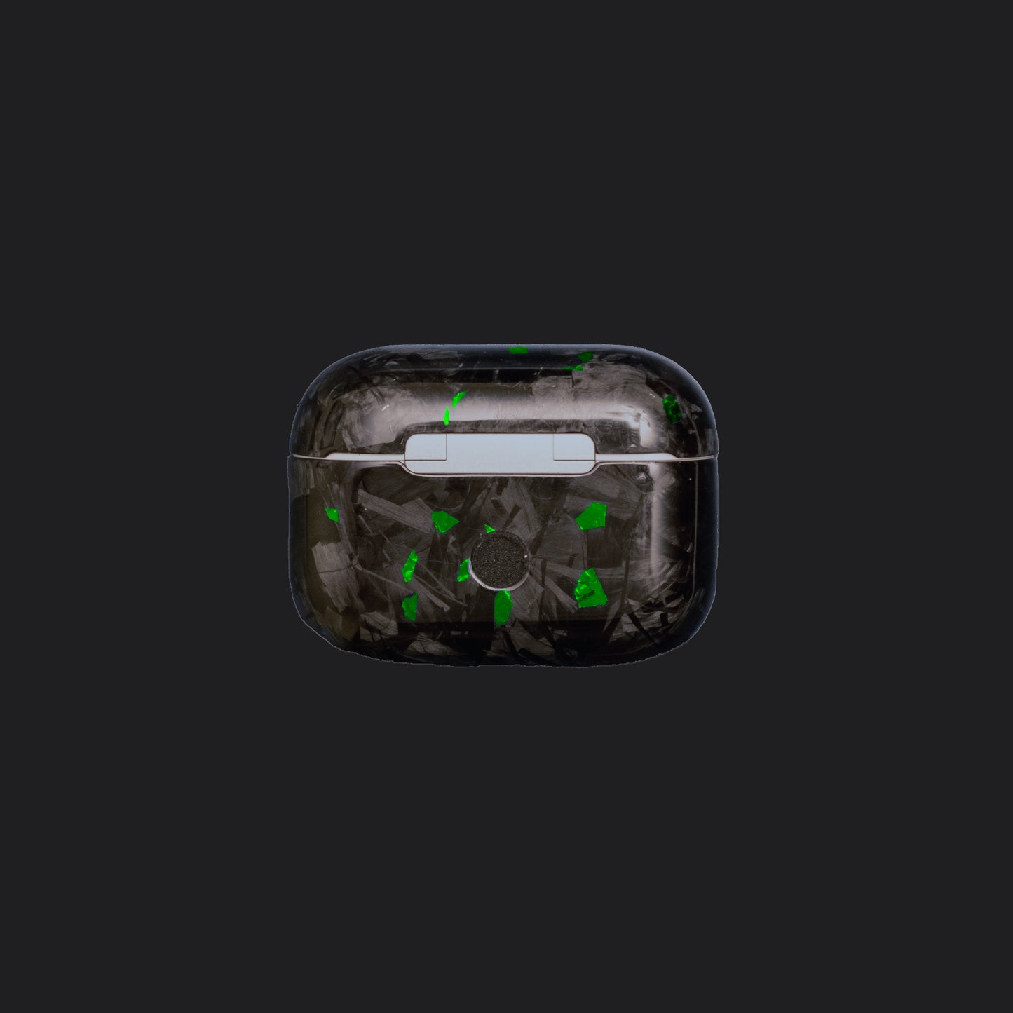 AirPods 100% Forged Carbon Fiber Case - Green Sparkles
