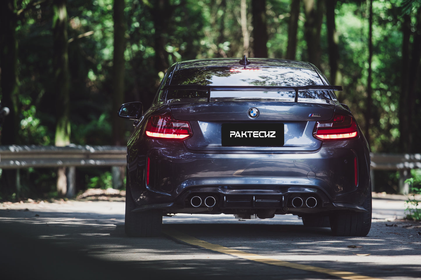Dry Carbon Fiber BMW M2 (F87) Rear Diffuser (Paktechz Design)
