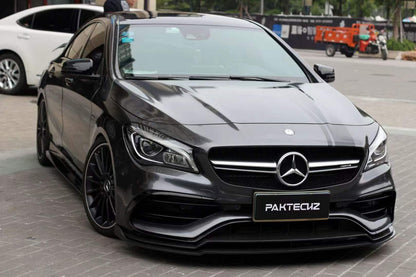 Carbon Fiber Mercedes CLA-Class (W117) Front Lip (Paktechz Design)