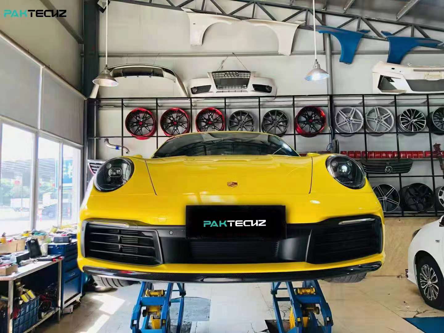 Dry Carbon Fiber Porsche 911 (992) Front Lip (Paktechz Design)
