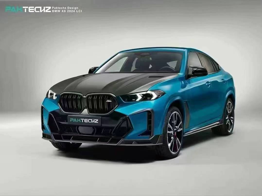 Dry Carbon Fiber BMW X6 (G06) Hood (Paktechz Design)