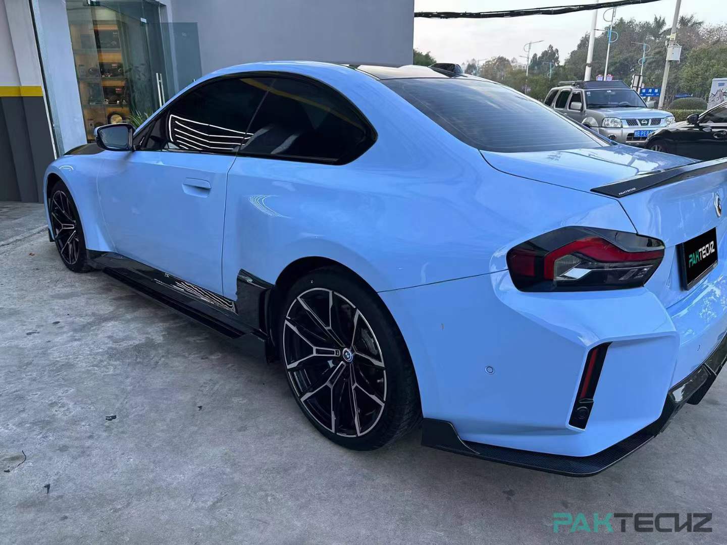 Dry Carbon Fiber BMW M2 (G87) Side Skirts Ver.1 (Paktechz Design)