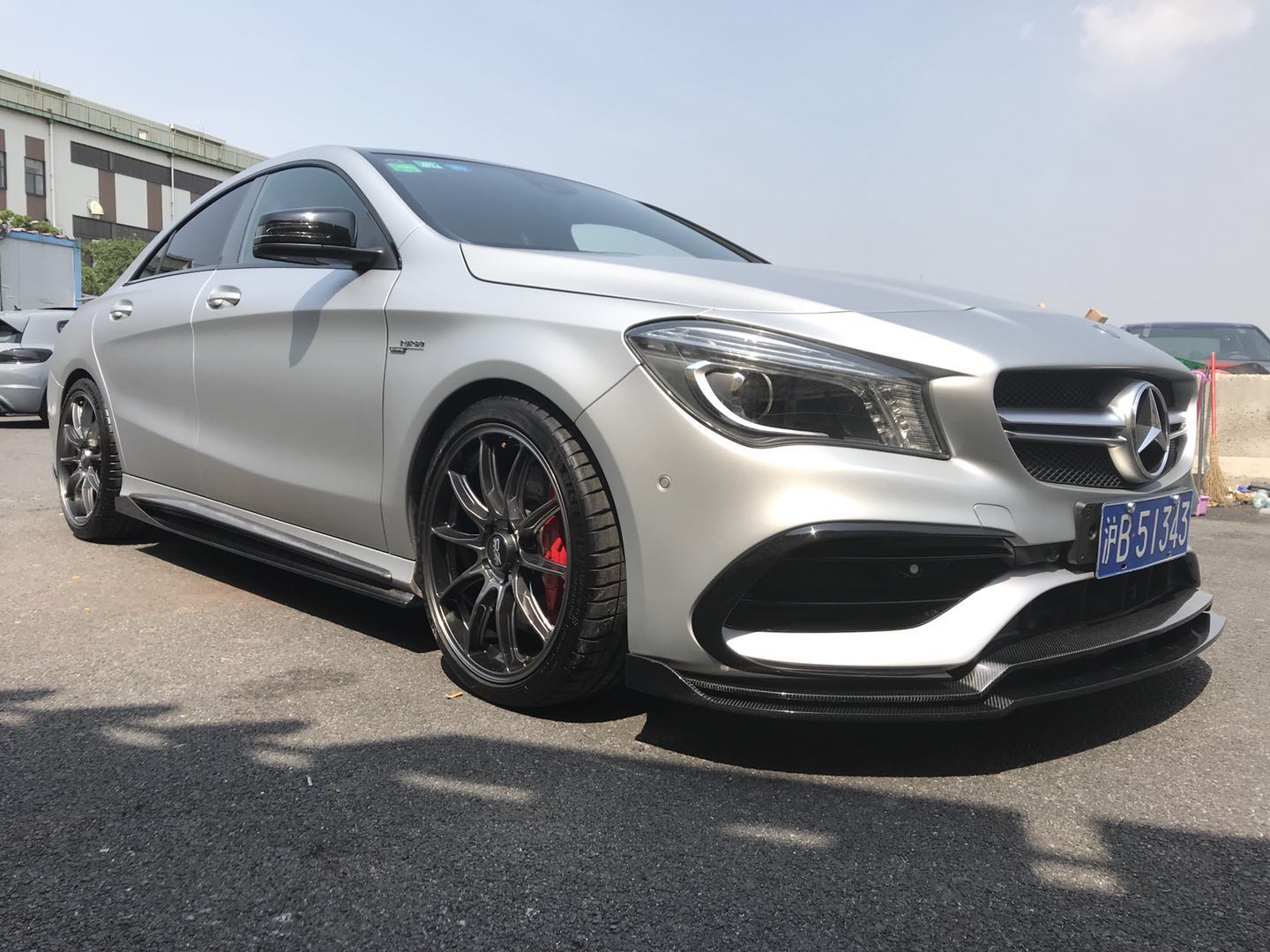 Dry Carbon Fiber Mercedes CLA-Class (W117) Side Skirts (Paktechz Design)