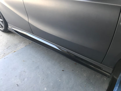 Dry Carbon Fiber Mercedes A-Class (W176) Side Skirts (Paktechz Design)
