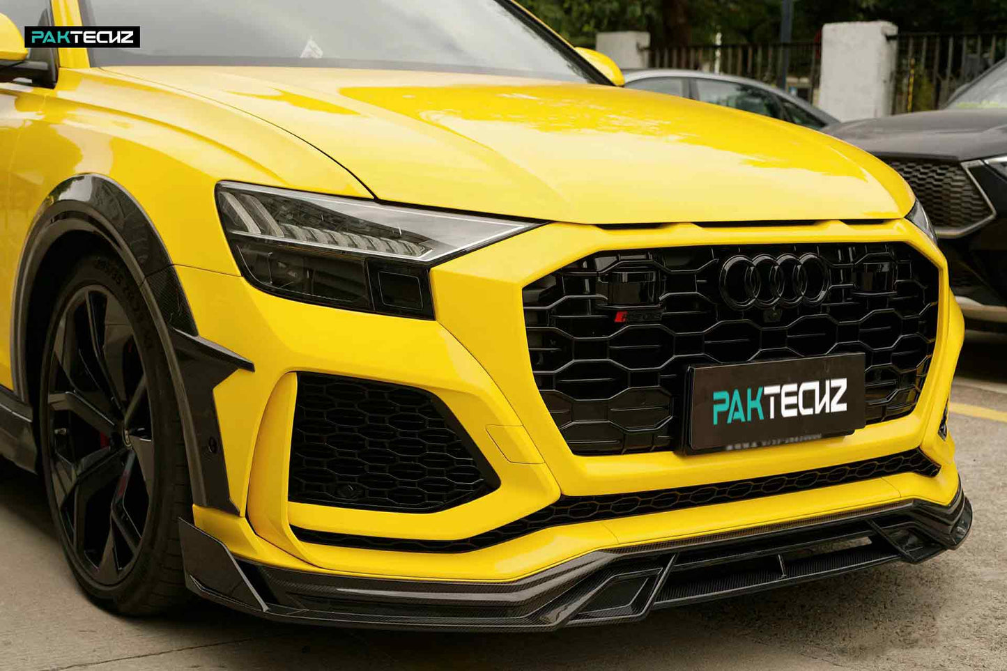 Dry Carbon Fiber Audi RSQ8 Front Lip (Paktechz Design)