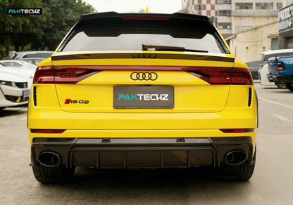 Dry Carbon Fiber Audi RSQ8 Ducktail Rear Spoiler (Paktechz Design)