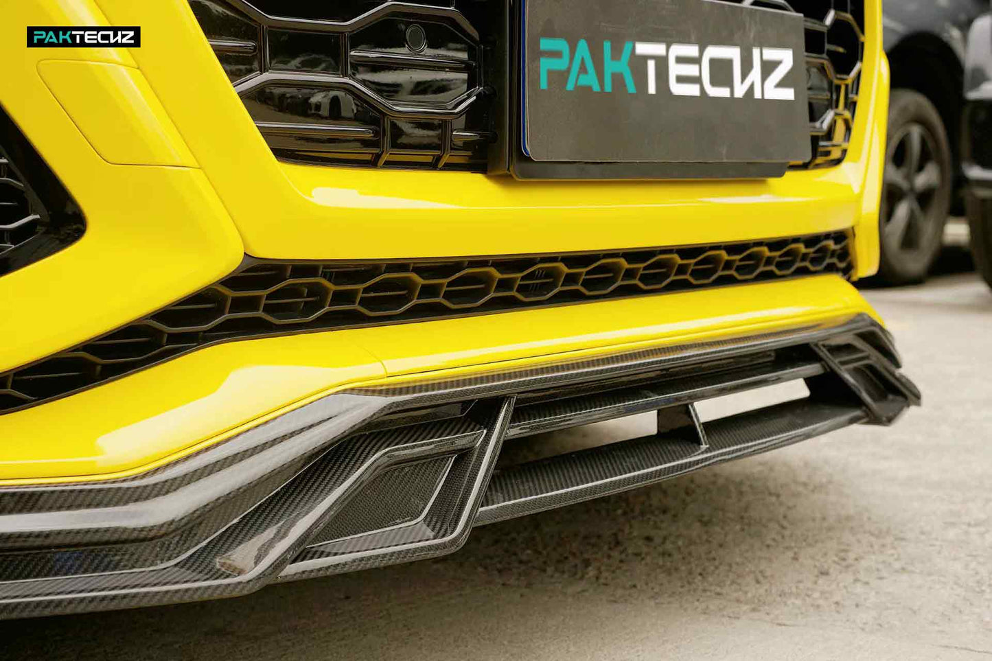 Dry Carbon Fiber Audi RSQ8 Front Lip (Paktechz Design)
