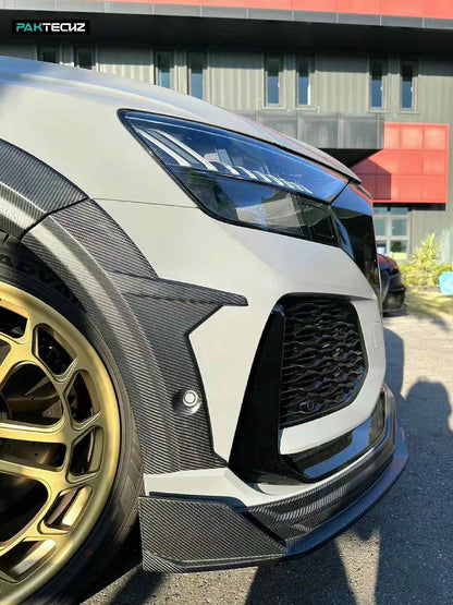 Dry Carbon Fiber Audi RSQ8 Wheel Trims (Paktechz Design)