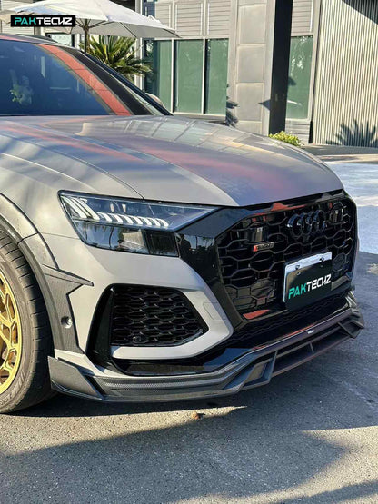 Dry Carbon Fiber Audi RSQ8 Front Lip (Paktechz Design)