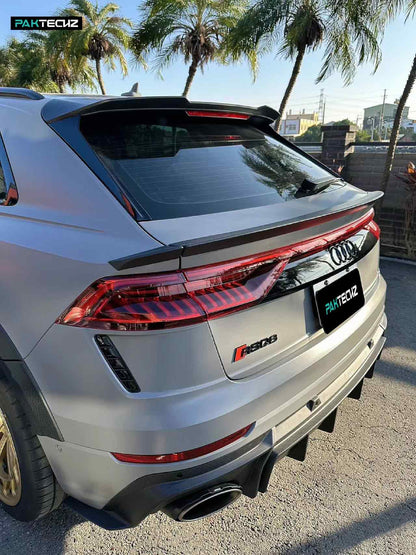 Dry Carbon Fiber Audi RSQ8 Rear Spoiler (Paktechz Design)