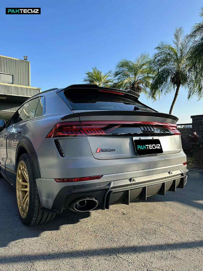 Dry Carbon Fiber Audi RSQ8 Rear Diffuser (Paktechz Design)