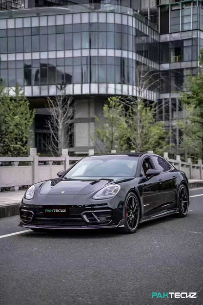 Dry Carbon Fiber Porsche Panamera (971) Side Skirts (Paktechz Design)