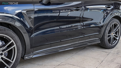 Dry Carbon Fiber Porsche Cayenne (9YA) Lower Door Mouldings (Paktechz Design)