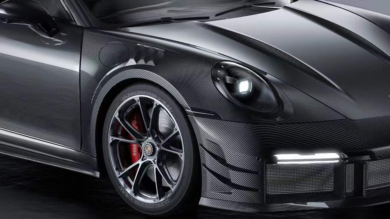 Dry Carbon Fiber Porsche Turbo S (992) Front Fenders (Paktechz Design)