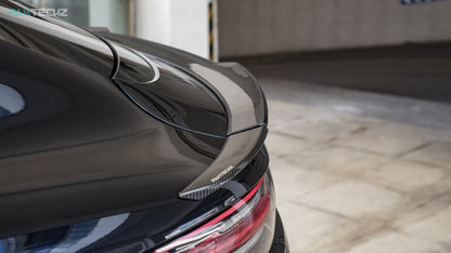 Dry Carbon Fiber Porsche Cayenne (9YA) Ducktail Rear Spoiler (Paktechz Design)