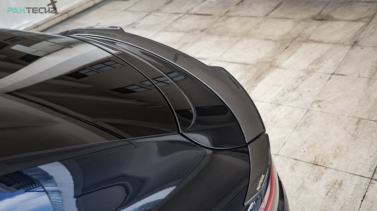 Dry Carbon Fiber Porsche Cayenne (9YA) Ducktail Rear Spoiler (Paktechz Design)
