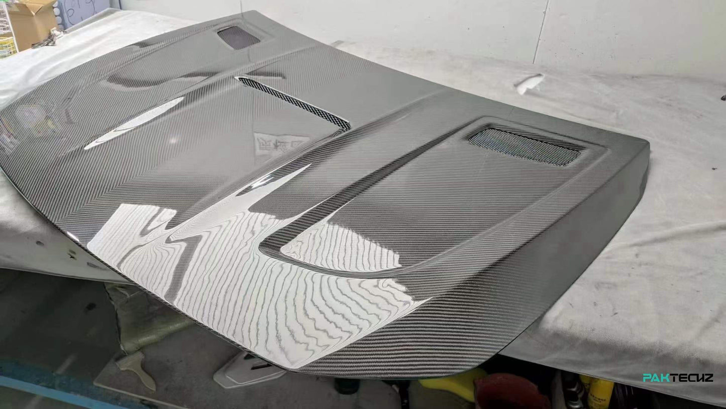 Dry Carbon Fiber Mercedes A-Class (W177) Hood (Paktechz Design)