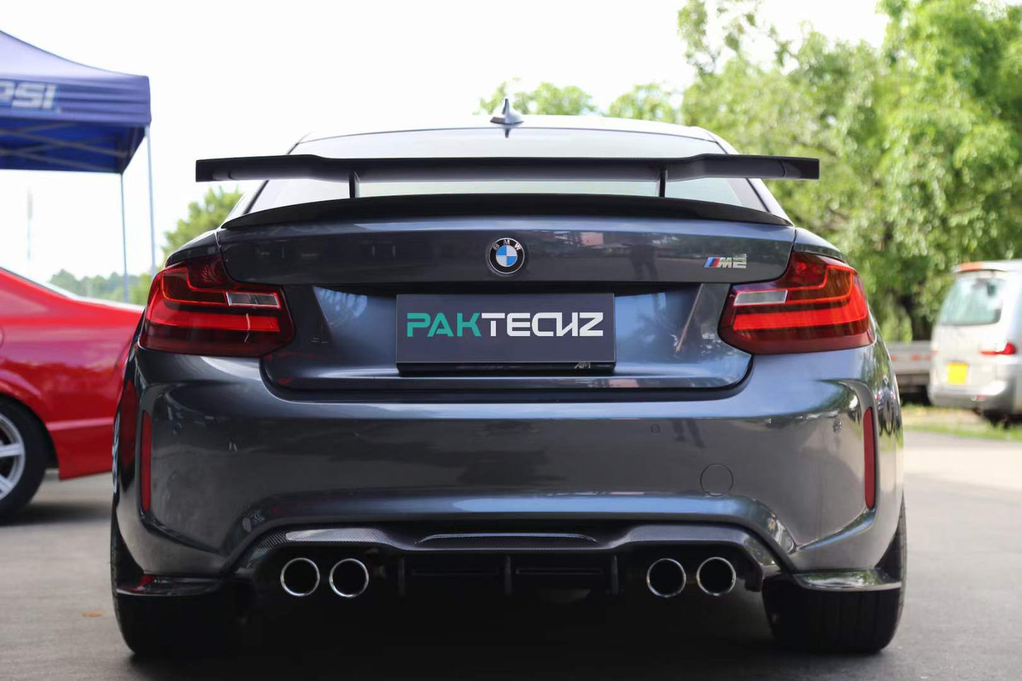 Dry Carbon Fiber BMW M2 (F87) Rear Wing (Paktechz Design)