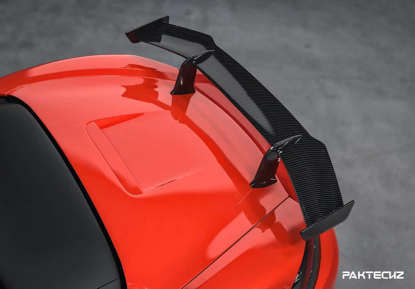 Dry Carbon Fiber Porsche 718 (982) Rear Wing (Paktechz Design)