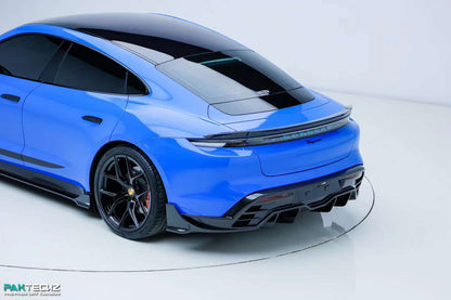 Dry Carbon Fiber Porsche Taycan Ducktail Rear Spoiler (Paktechz Design)