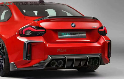 Dry Carbon Fiber BMW M2 (G87) Ducktail Rear Spoiler (Paktechz Design)