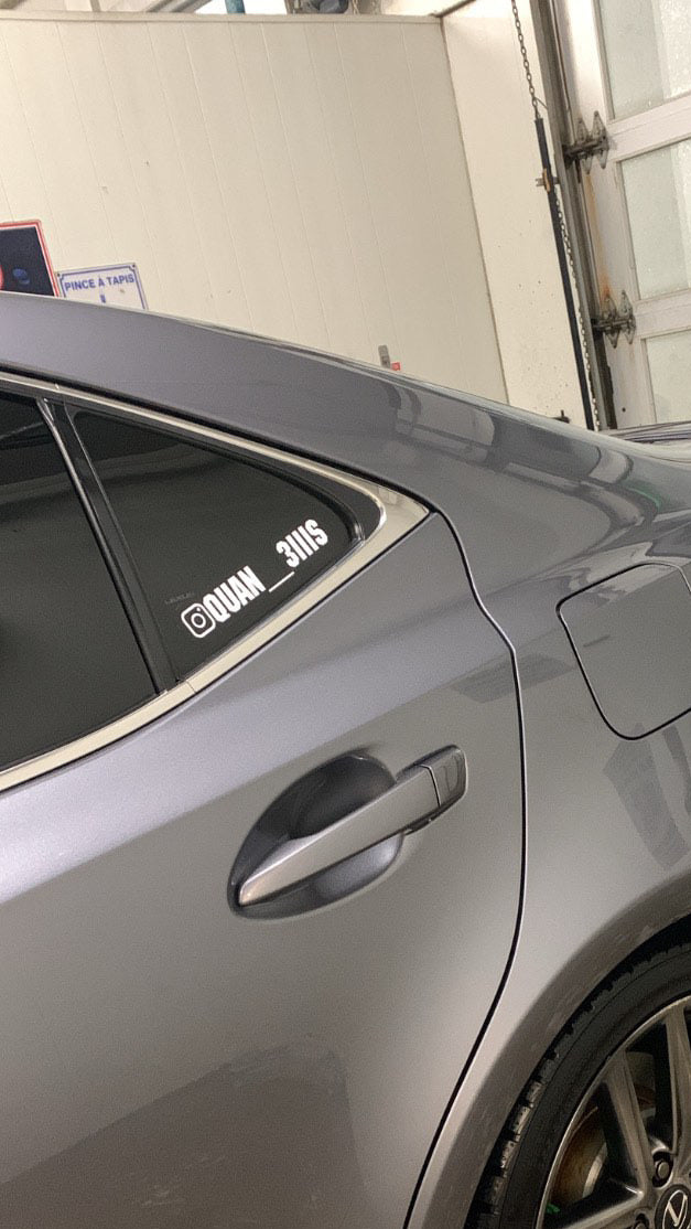 Instagram handle vinyl sticker