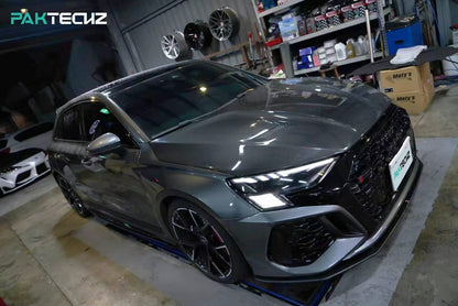 Dry Carbon Fiber Audi RS3 (8Y) Side Skirts Ver.1 (Paktechz Design)
