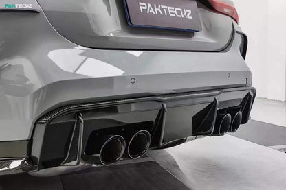 Dry Carbon Fiber BMW M3/M4 (G8X) Rear Diffuser (Paktechz Design)