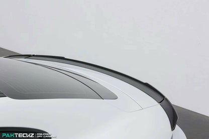 Dry Carbon Fiber Porsche Taycan Ducktail Rear Spoiler (Paktechz Design)