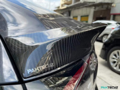 Dry Carbon Fiber Tesla Model 3 Ducktail Rear Spoiler (Paktechz Design)