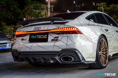 Dry Carbon Fiber Audi RS6/RS7 (C8) Rear Diffuser (Paktechz Design)