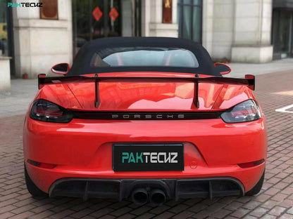 Dry Carbon Fiber Porsche 718 (982) Rear Wing (Paktechz Design)