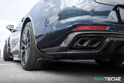 Dry Carbon Fiber Porsche Panamera (971) Rear Diffuser (Paktechz Design)