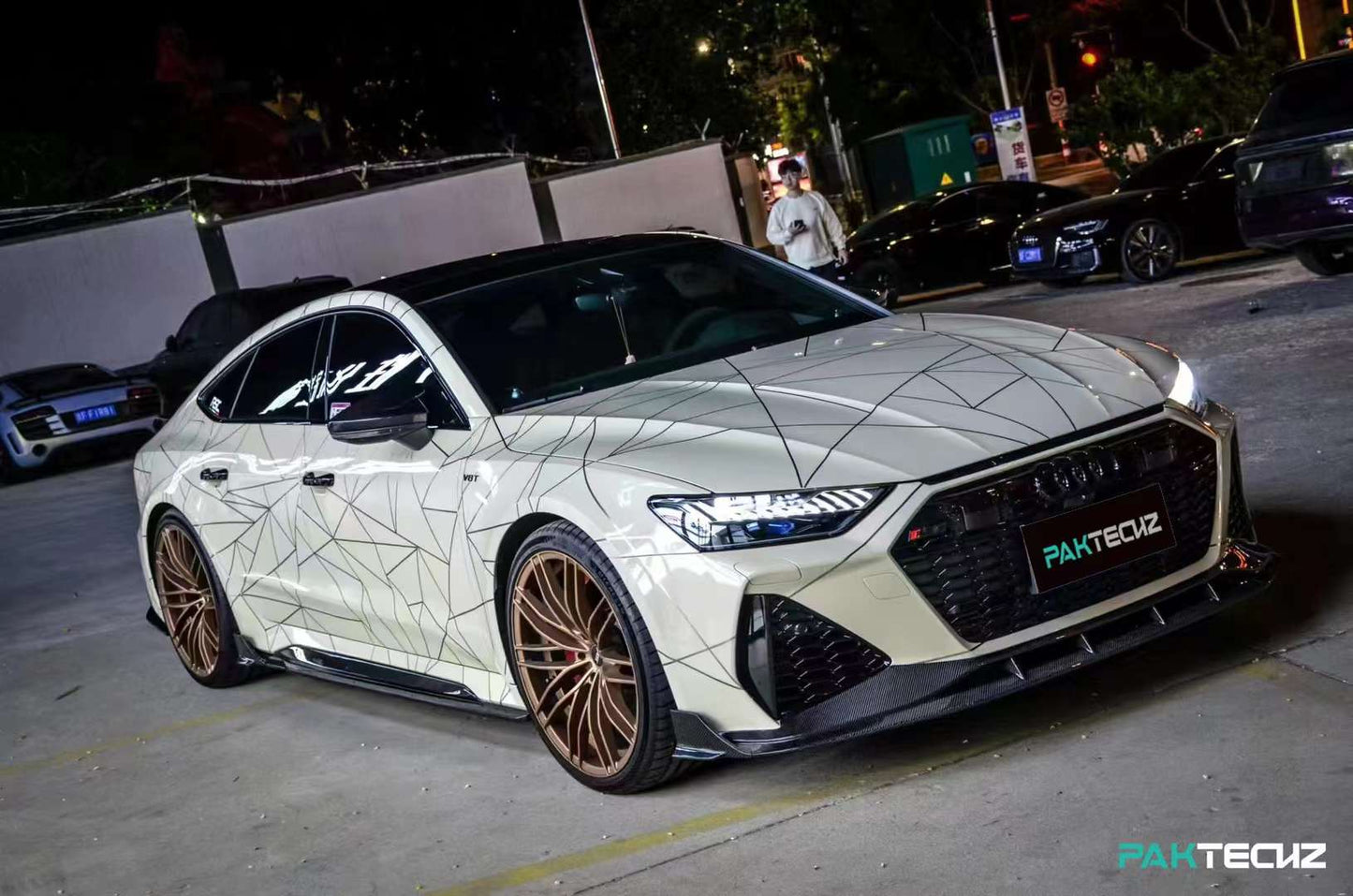 Dry Carbon Fiber Audi RS6/RS7 (C8) Side Skirts (Paktechz Design)