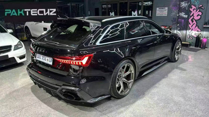 Dry Carbon Fiber Audi RS6 (C8) Rear Spoiler (Paktechz Design)