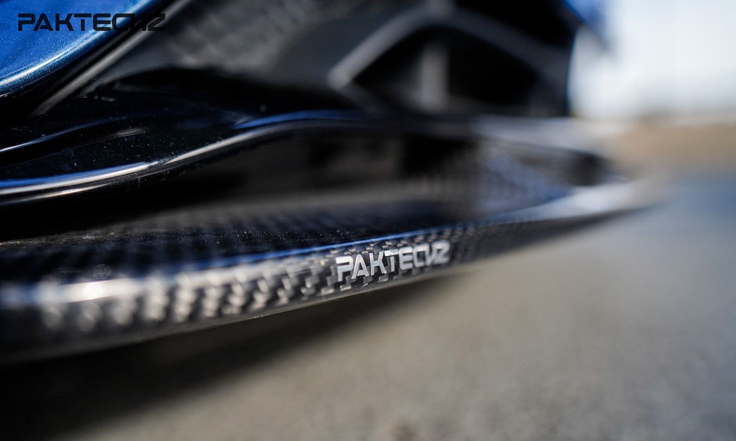 Dry Carbon Fiber Mercedes A-Class (W177) Front Lip Ver.2 (Paktechz Design)