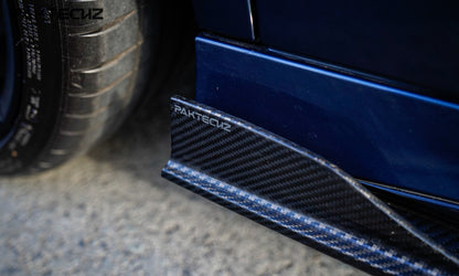 Dry Carbon Fiber Mercedes A-Class (W177) Side Skirts (Paktechz Design)