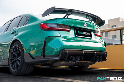 Dry Carbon Fiber BMW M3/M4 (G8X) Rear Side Splitters (Paktechz Design)