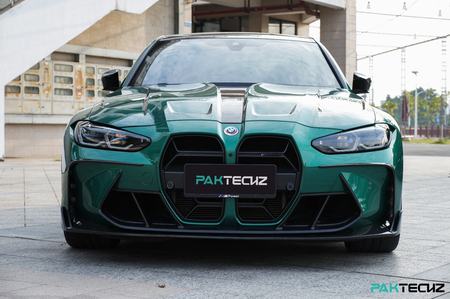 Dry Carbon Fiber BMW M3/M4 (G8X) Front Canards (Paktechz Design)
