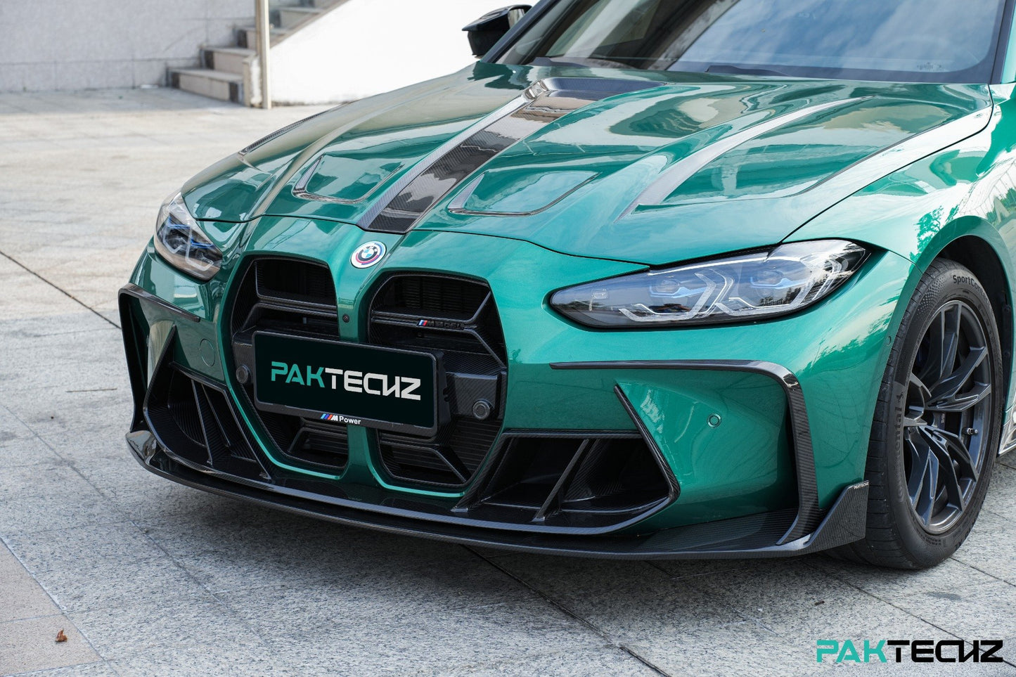 Dry Carbon Fiber BMW M3/M4 (G8X) Front Vent Trim (Paktechz Design)