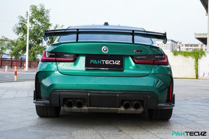 Dry Carbon Fiber BMW M3/M4 (G8X) Rear Side Splitters (Paktechz Design)