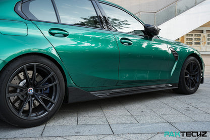 Dry Carbon Fiber BMW M3/M4 (G8X) Side Skirts (Paktechz Design)