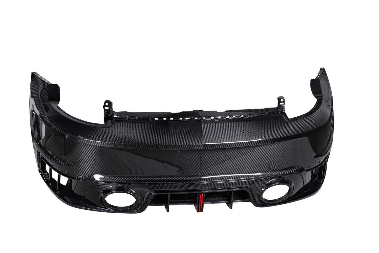 Dry Carbon Fiber Porsche Turbo S (992) Rear Diffuser + Bumper (Paktechz Design)