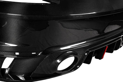 Dry Carbon Fiber Porsche Turbo S (992) Rear Diffuser + Bumper (Paktechz Design)