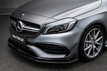 Carbon Fiber Mercedes A-Class (W176) Front Lip (Paktechz Design)