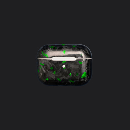 AirPods 100% Forged Carbon Fiber Case - Green Sparkles