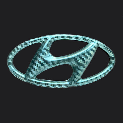 Custom Carbon Fiber Hyundai Emblem